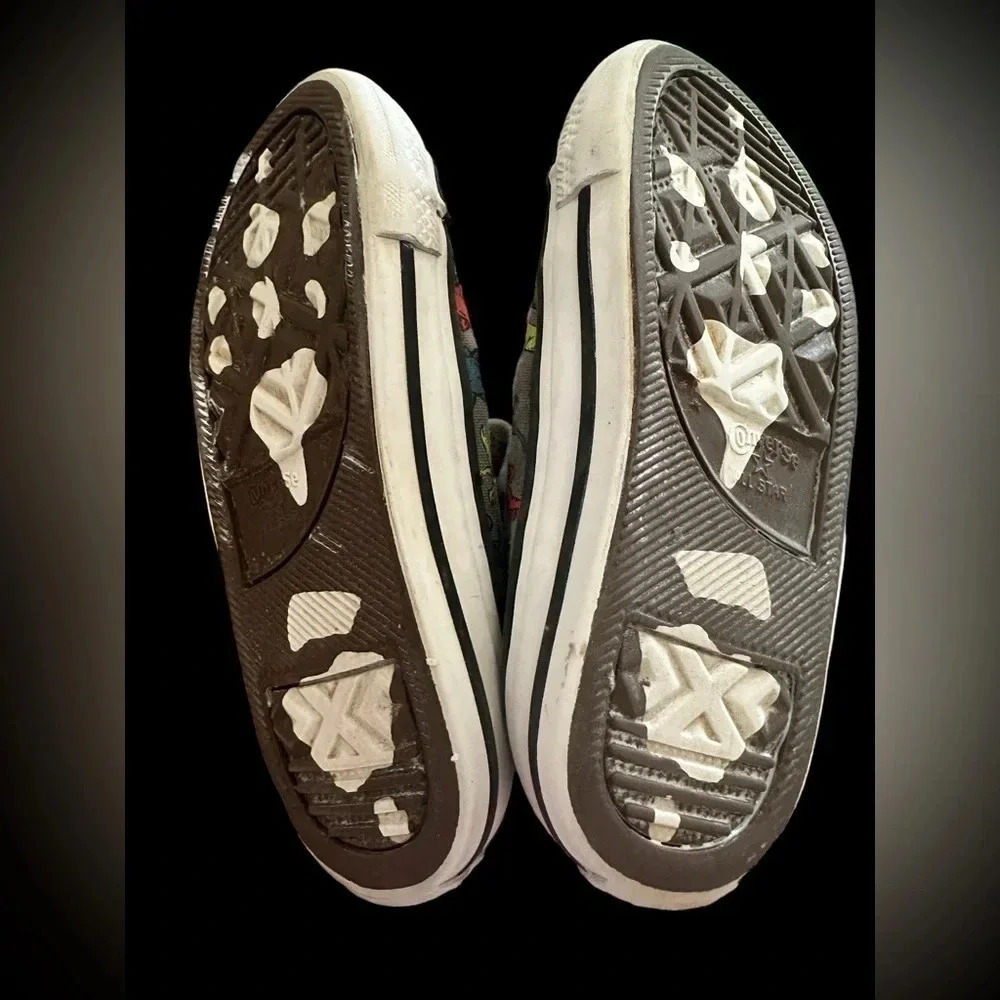 CONVERSE KIDS DINOVERSE DINOSAUR PRINT IV HI SNEAKERS SHOES size 7 - Picture 10 of 10